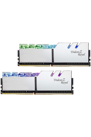 G Skill Memorie RAM G.SKILL Trident Z Royal Silver, 16GB (2x8GB) DDR4, 4266MHz CL19, Kit cu două canale