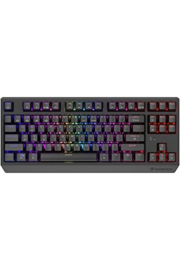 Genesis Wireless Gaming Keyboard THOR 230, Red OUTEMU Switch, Hot Swap, Bluetooth Keyboard Format TK