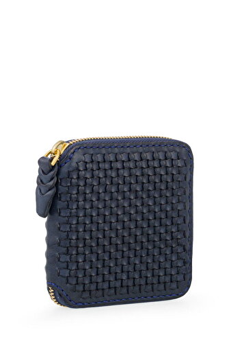 GÖN Handmade Navy Blue Women's Wallet Cot