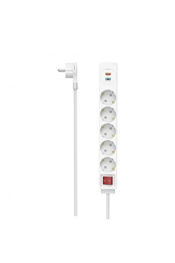 Hama Power Strip, Hama, White, 18W, 1.4m