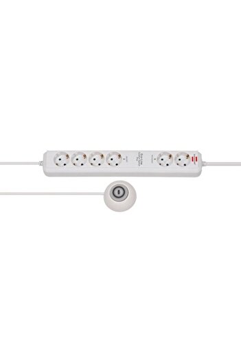 Brennenstuhl Power Strip with 6 Sockets, Brennenstuhl, 4 Switches, 1.5 m, White