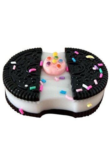 Oreo Interactive Toy Squishy in Two Halves, White-Black, Antistress, 3 Years, Soft