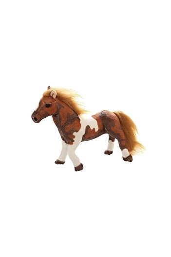 MASHASHOP Plush Horse, Realistic, MASHASHOP, Brown/White, 28 cm