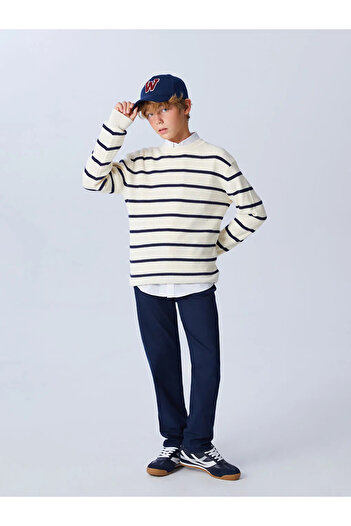 LC Waikiki Lcw Kids Navy Blue Slim Fit Boy's Trousers
