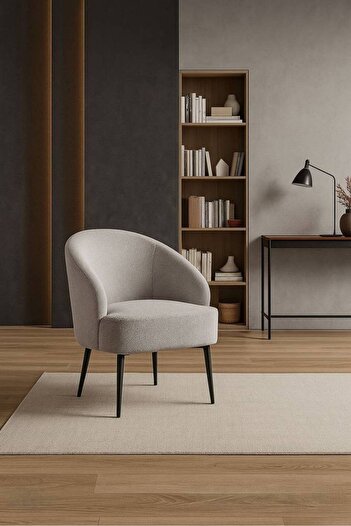 Al Saada Home Relaxation Chair Bouclé - Grey