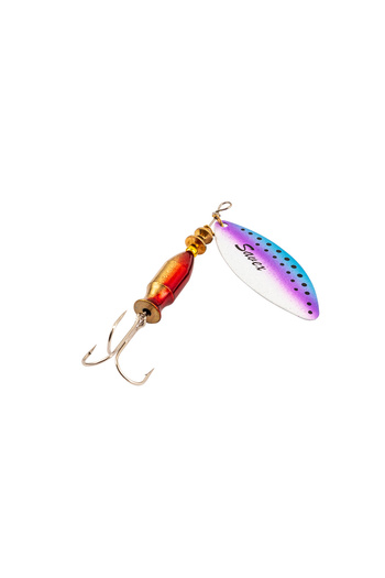 SAVEX Crane Perch Trout Swivel Fishing Spoon - Alp Long - Rainbo Blue - No:1/12Gr
