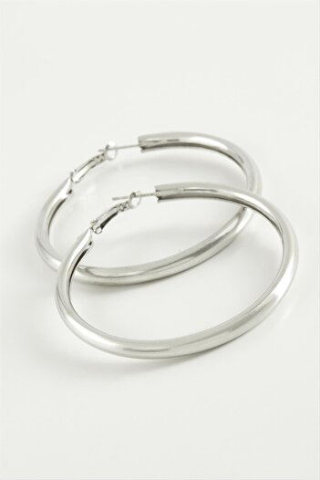 feryal Pipe Hoop Earring 5.5 cm
