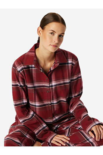 Schiesser Pyjama Selected Premium Warming Schlafanzug Schlafmode Bequem