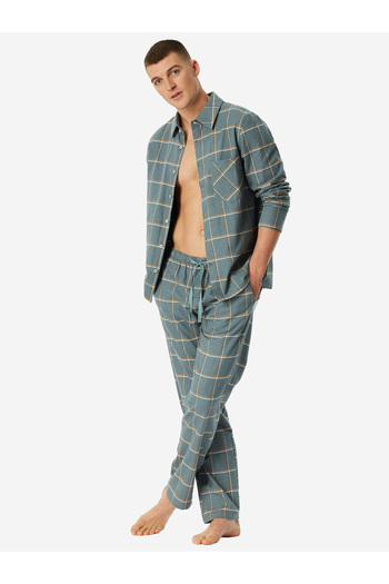 Schiesser Pyjama Selected Premium Warming Schlafanzug Schlafmode Bequem