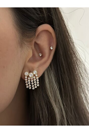 MyladyAccessoriess Solitaire Detail Minimal Earrings