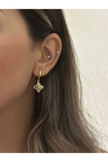 MyladyAccessoriess Dangle Clover Earrings