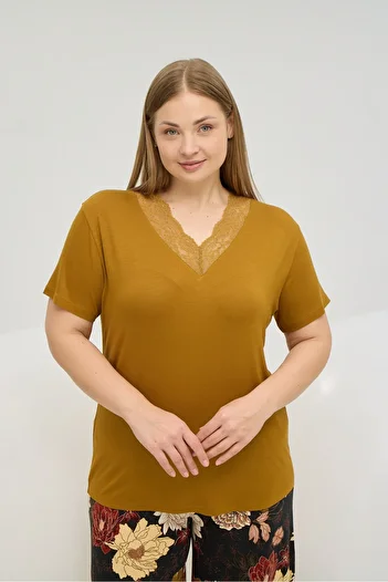 Sevim 16757 ЖІНОЧИЙ БІГ САЙЗ КОРОТКИЙ ПІЖАМНИЙ КОМПЛЕКТ