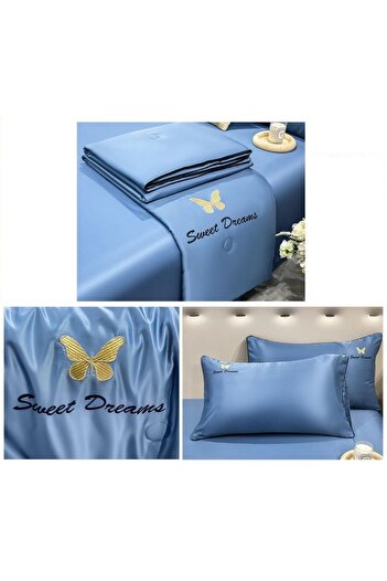 CHIRASO Bedding Set with Duvet Cover 200x230, Classic Sheet 240x245cm, 2 Pillowcases 45x75