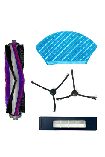 ERKOTECH Samsung VR3MB77312K, VR7700BM Perie laterală pentru aspirator robot, perie cu role, cârpă pentru mop, set de filtre