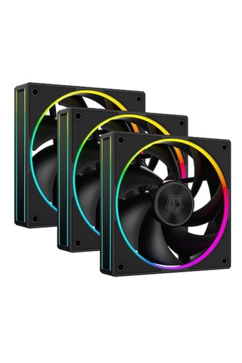 ID-COOLİNG Set of 3 AF-127 120mm Black Fans aRGB Lighting
