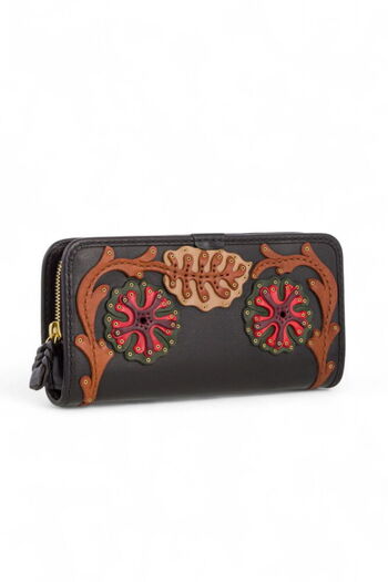 GÖN Handmade Black-Multicolor Women's Wallet Liva