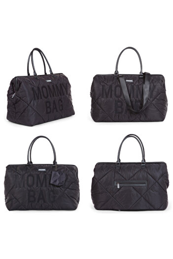 CHILDHOME Geanta de infasat matlasata Mommy Bag Negru