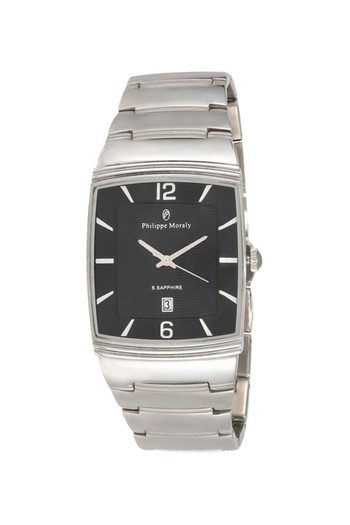 Philippe Moraly Men's Stainless Steel Analog Wrist Watch M1323WB - 31 mm