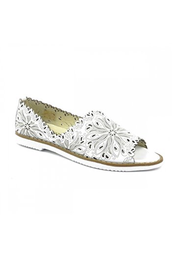 ZAZAMAG Women's casual shoes made of natural leather Romara, white