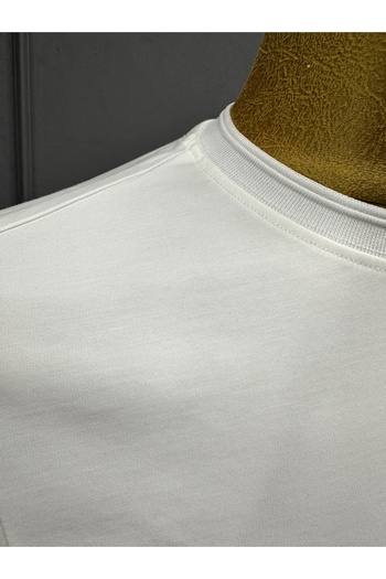 ALTINYILDIZ CLASSICS 360 Degree Flexible Crew Neck Rayon Fabric White Tshirt