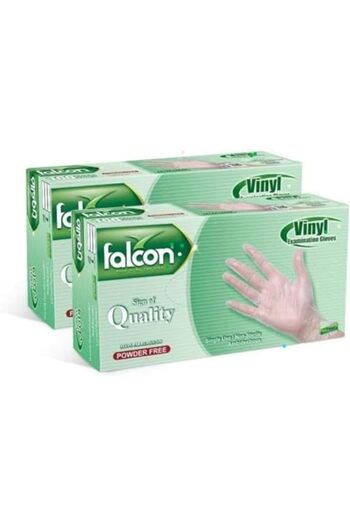 Generic Falcon Vinyl Gloves - Clear Powder Free (Medium)
