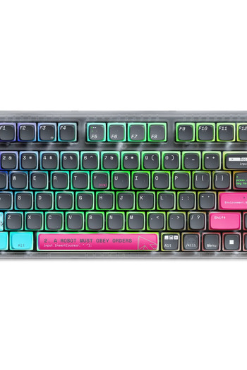 QwertyKey 75 Terminal Bluetooth Wireless Hotswap RGB VIA/QMK Gasket Mounted Gaming Mechanical Keyboa