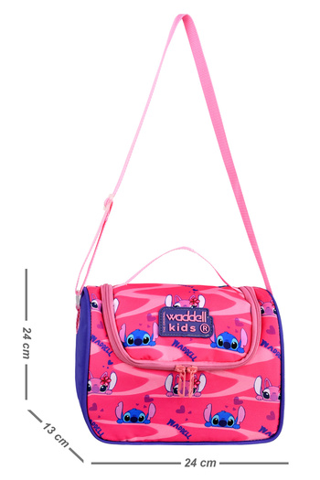 Çanta Trend Waddell Licensed Fuchsia-Purple Stiç Themed Thermal-Heat Insulated School Thermal Lunch Bag