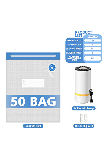 Choice17 Professional Sets 18 3D Printer Filament Vacuum Bag with USB Rechargeable Electric Air Pump, Vacuum