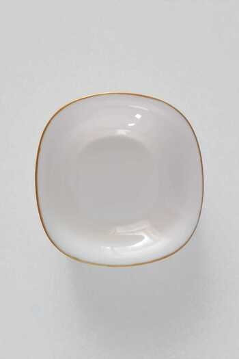 Luminarc Carine White Gilded Pit Dinner Plate 6 Pieces 21cm