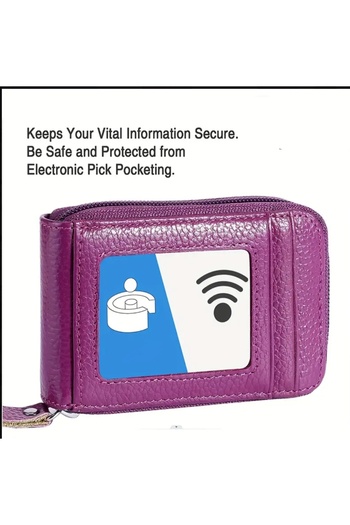 ORGANICYOU Yiwu Credit Card Wallet for Women, Multi Card Holder Wallet with Id Window Rfid Protected