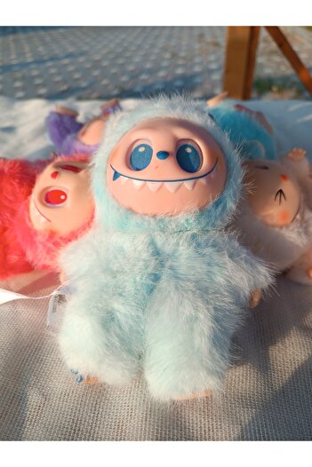 Piamaksesuar Mavi Peluş Labubu Oyuncak Anahtarlık Random