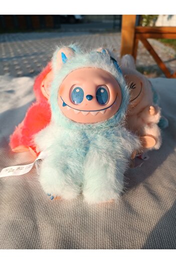 Piamaksesuar Mavi Peluş Labubu Oyuncak Anahtarlık Random