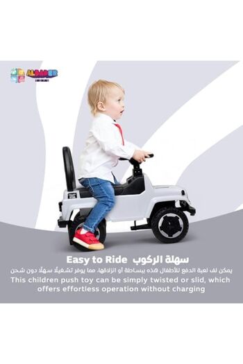 ALBADER Kids Jeep Duff Car - Children Ride-On Car, Children’s Jeep Toy Vehicle, Kids' Push Ride