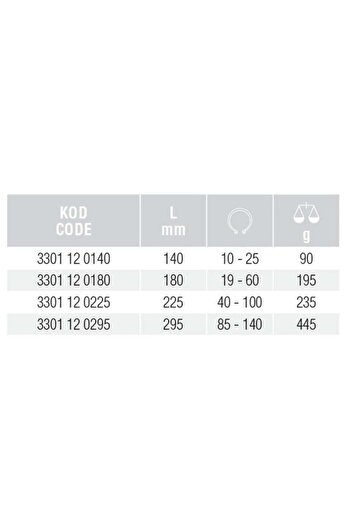 İzeltaş Spring Straight External Clamp Collet 180 mm - 3301 12 0180