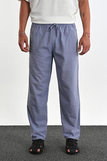 Redline Defy Men's Comfortable Fit Linen Look Trousers Mvlg-Beige-Syh