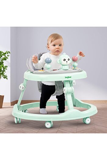 Generic Baby Walker for Kids, Round Walker with 4 Seat Height Adjustable