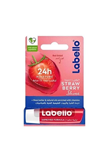 LABELLO Labello Strawberry Lip Balm Red 4.8g