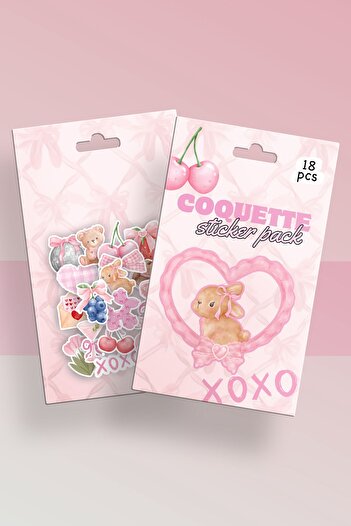 Planet Butik Coquette Boxed Sticker Set of 18