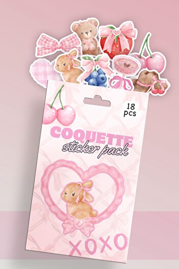 Planet Butik Coquette Boxed Sticker Set of 18