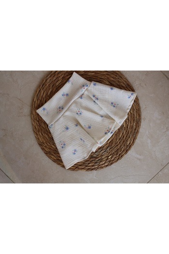 Lolidenss Blue floral short skirt