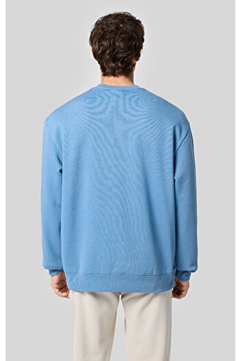 Champion C-Tech Crewneck Sweatshirt Mavi Erkek Sweatshirt-220406-BS099