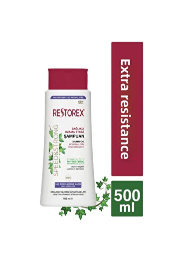 Restorex 500 مل شامبو صحي لتطويل الشعر ومضاد لتساقط الشعر