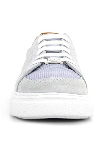 Rakerplus Genuine Leather Gray Lace-Up Children's Casual School Shoes