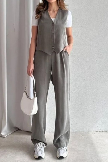 Feela Moda 2011 Women's Modal Fabric Woven Vest Palazzo Suit