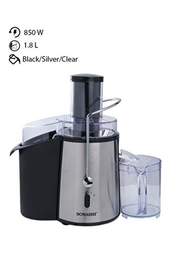 sonashi Juice Extractor with 2 Speeds - 1.8L Large Pulp Container | Whole Fruit Juice Extractor with Stainle