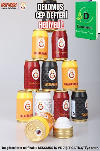 Galatasaray "Dekomus Pocket Notebook with Gift" Licensed "One Piece" Coke Design Pencil Sharpener with Eraser