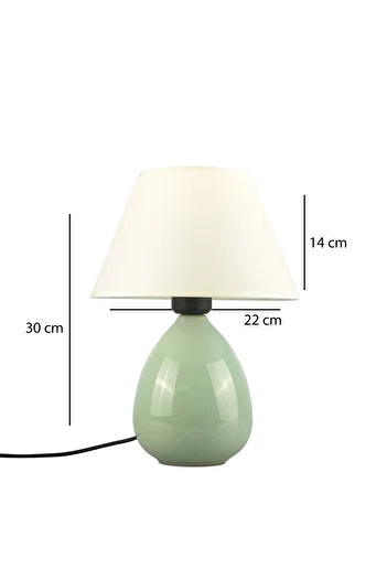 HOMİNG Homing Soft Green Ceramic Lampshade 241950