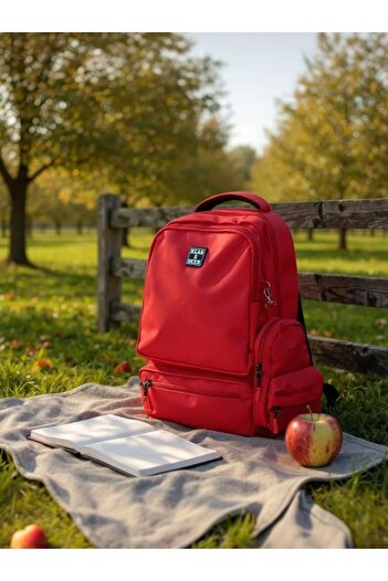 Bear&Dear BEAR & DEER Kangroo Backpack Red BD-CN0261