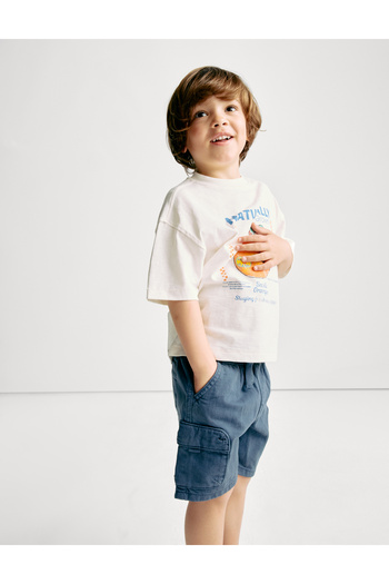 Marks & Spencer Pamuk Karışımlı Kargo Şort (2–8 Yaş)