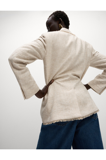 Marks & Spencer Keten Karışımlı Blazer Ceket